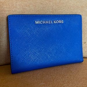Blue Michael Kors Wallet